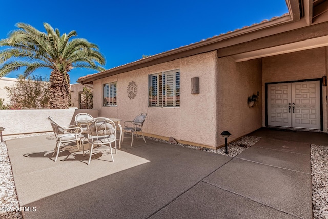 view of patio / terrace featuring outdoor dining area