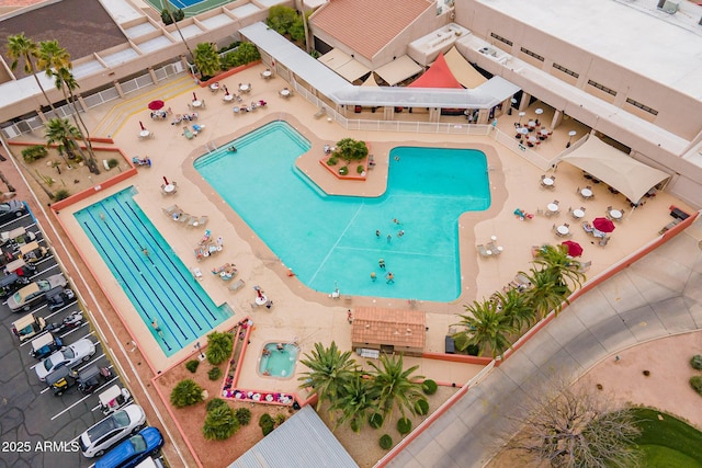 birds eye view of property