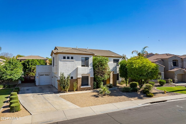 view of front of home featuring a garage