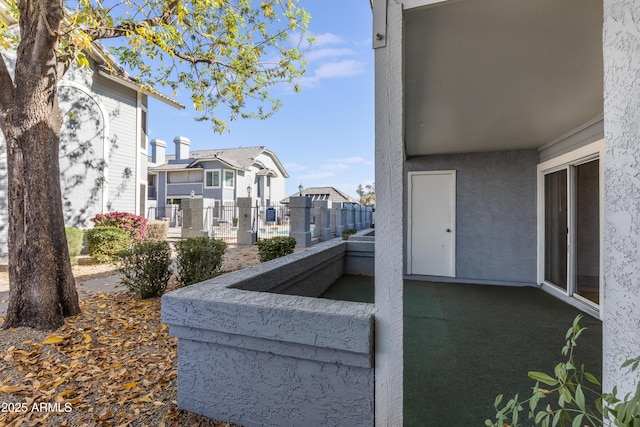 exterior space featuring a residential view