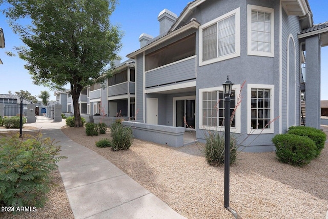 exterior space featuring fence