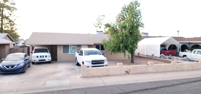 view of ranch-style home