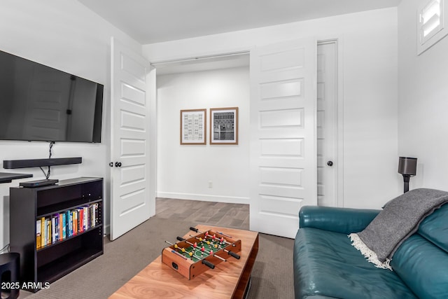 living room with baseboards