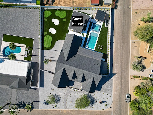 6126 E Charter Oak Rd, Scottsdale, AZ 85254 - bird's eye view of a pool area