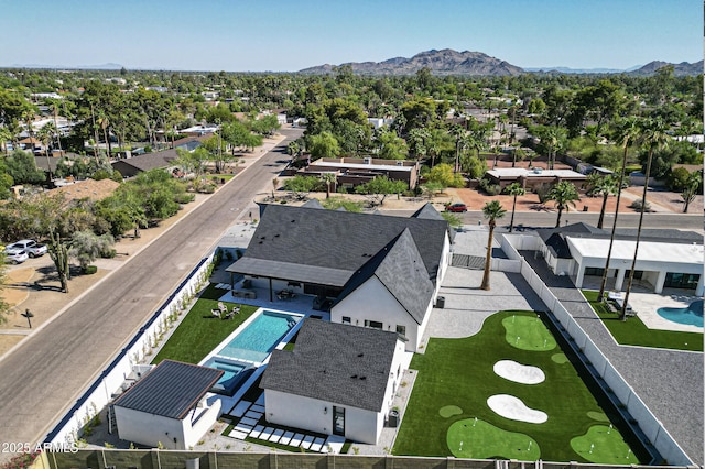 6126 E Charter Oak Rd, Scottsdale, AZ 85254 - aerial perspective of suburban area with mountains