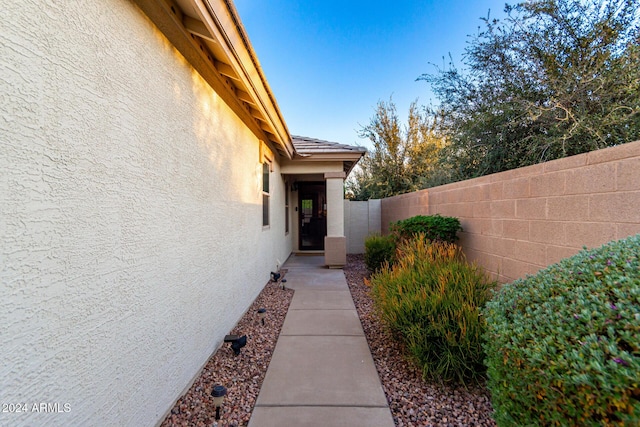 view of entrance to property