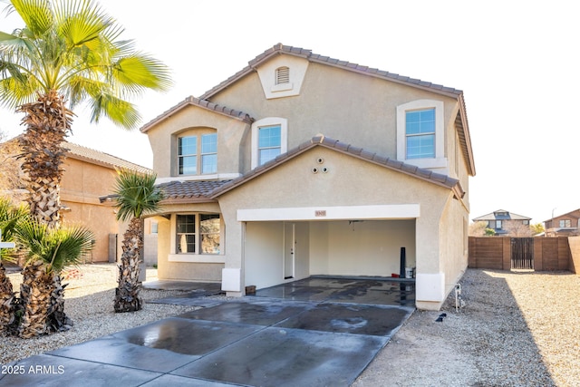 view of front of property with a carport