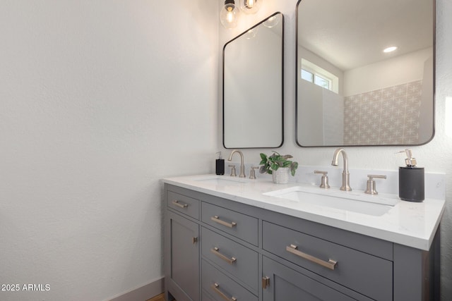 bathroom featuring vanity