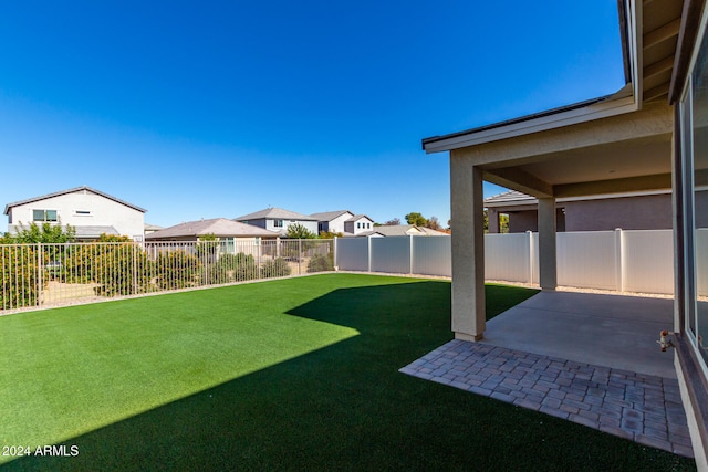 view of yard featuring a patio area