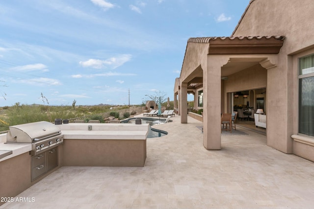 10799 E Florence Way, Scottsdale, AZ 85262 - view of patio featuring an outdoor pool and area for grilling