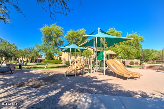 view of play area