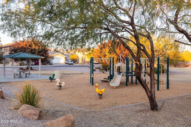 view of play area