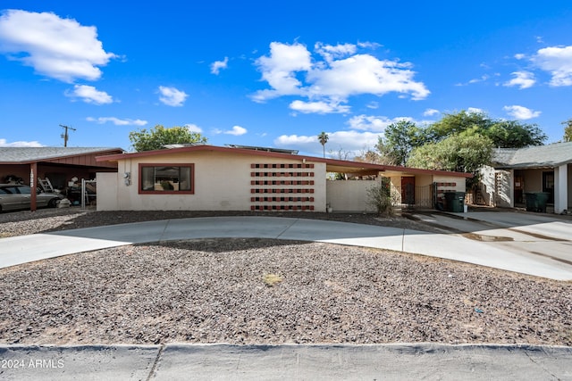 view of ranch-style home