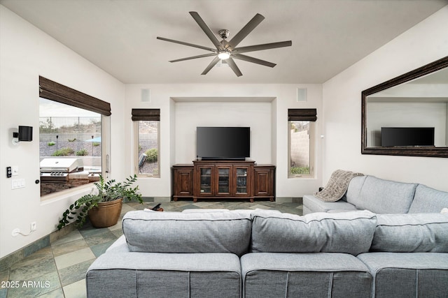 6326 W Misty Willow Ln, Glendale, AZ 85310 - living room with a ceiling fan