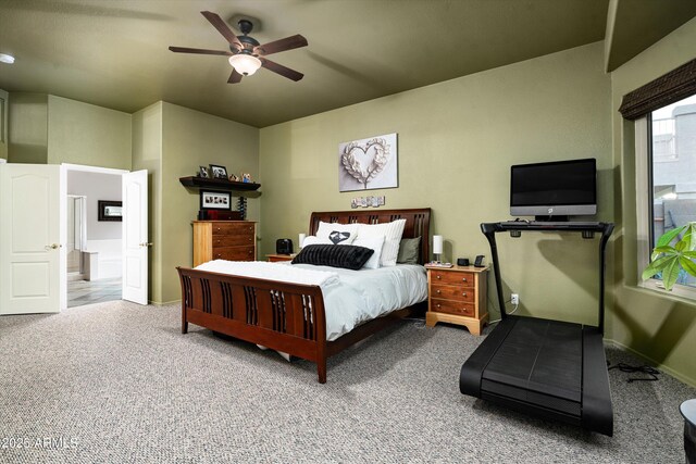 6326 W Misty Willow Ln, Glendale, AZ 85310 - bedroom featuring carpet, ceiling fan, and baseboards
