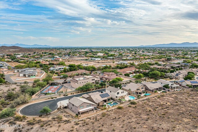 6326 W Misty Willow Ln, Glendale, AZ 85310 - aerial view of residential area featuring mountains
