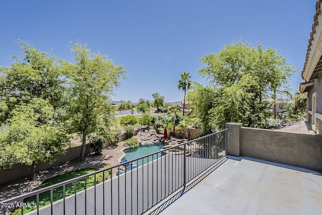balcony featuring a patio