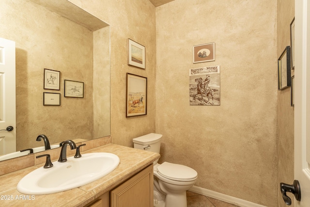 8698 E Preserve Way, Scottsdale, AZ 85266 - half bath with vanity and tile patterned floors