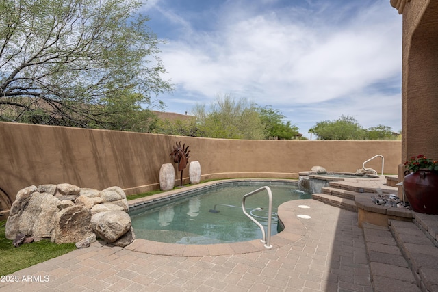 8698 E Preserve Way, Scottsdale, AZ 85266 - view of pool with a pool with connected hot tub