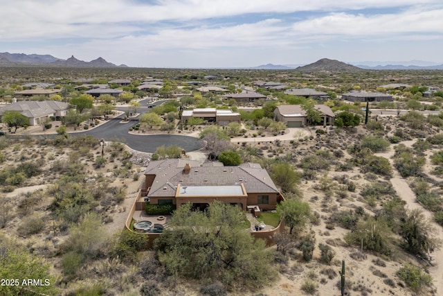 8698 E Preserve Way, Scottsdale, AZ 85266 - aerial view of residential area featuring a mountainous background