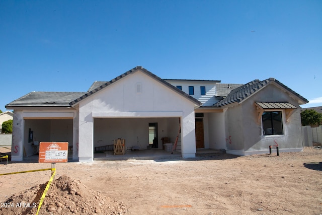 view of front of home