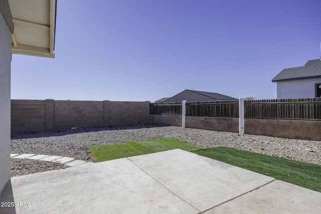 view of yard featuring a patio