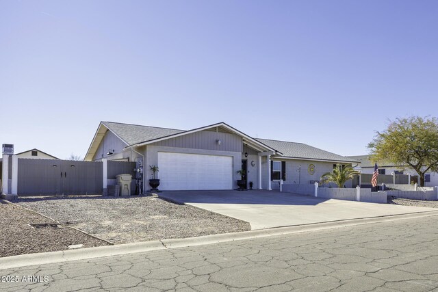 view of front of house featuring a garage