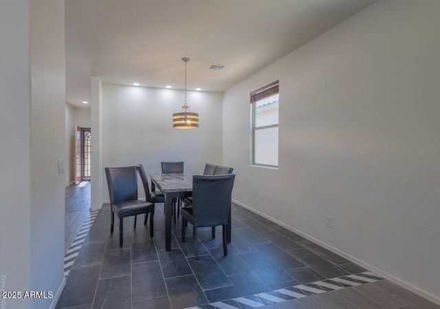 view of dining area