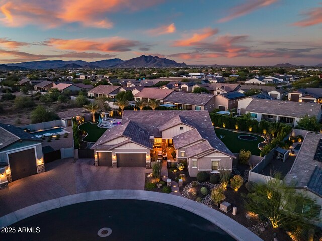 31517 N 41st St, Cave Creek, AZ 85331 - aerial perspective of suburban area with a mountain backdrop