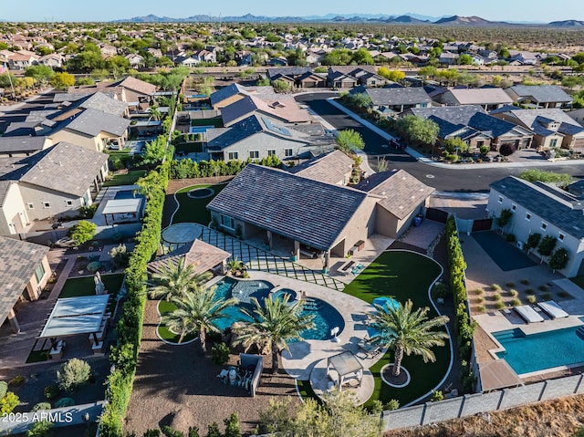 31517 N 41st St, Cave Creek, AZ 85331 - aerial view of residential area with a pool and mountains