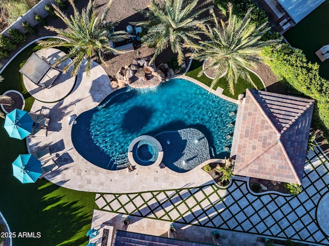 31517 N 41st St, Cave Creek, AZ 85331 - aerial view of a pool area