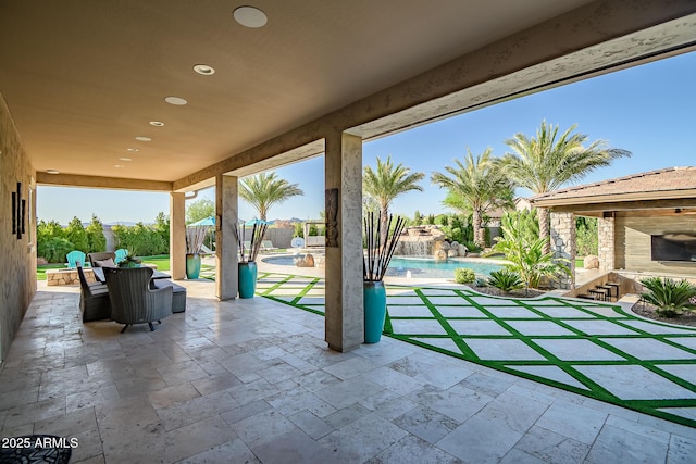 31517 N 41st St, Cave Creek, AZ 85331 - view of patio / terrace with an outdoor pool
