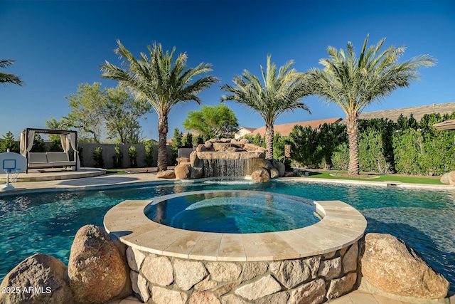 31517 N 41st St, Cave Creek, AZ 85331 - outdoor pool with an in-ground hot tub