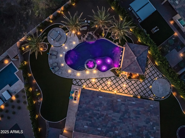 31517 N 41st St, Cave Creek, AZ 85331 - view of aerial view at twilight