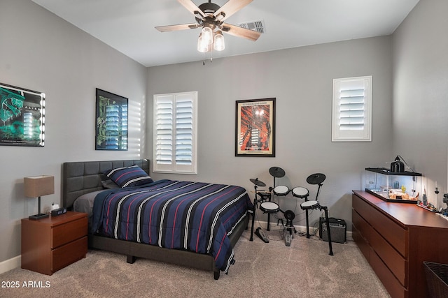 31517 N 41st St, Cave Creek, AZ 85331 - carpeted bedroom with multiple windows, baseboards, and ceiling fan