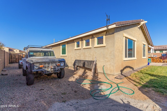 view of back of property