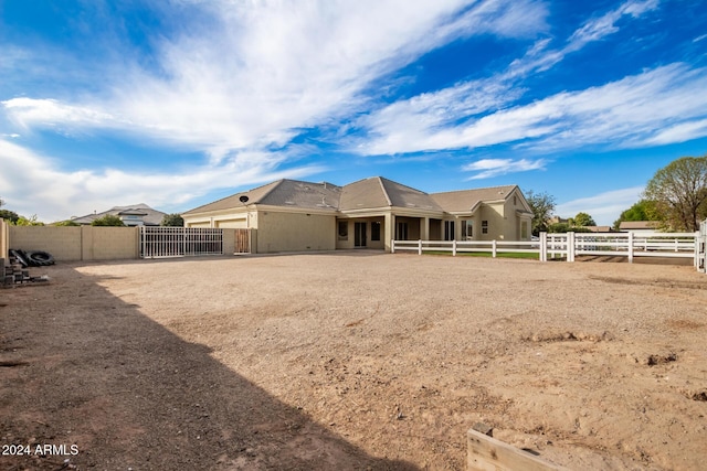 view of back of property