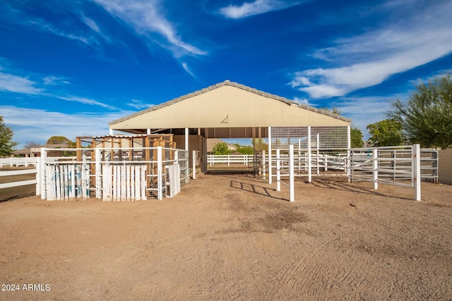 view of stable