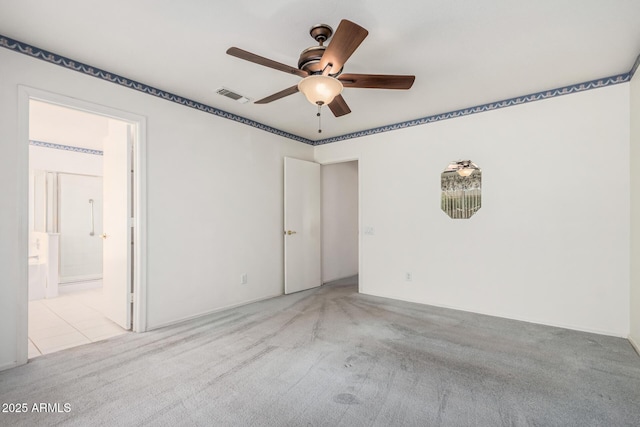3349 E Lavey Ln, Phoenix, AZ 85032 - unfurnished room with visible vents, ceiling fan, and carpet