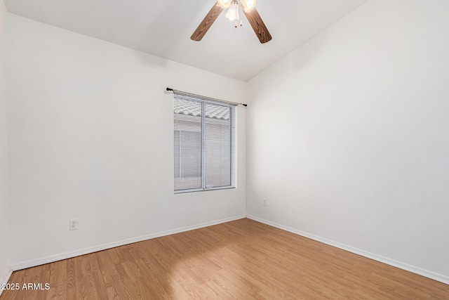 3349 E Lavey Ln, Phoenix, AZ 85032 - unfurnished room with light wood-style floors, baseboards, and a ceiling fan