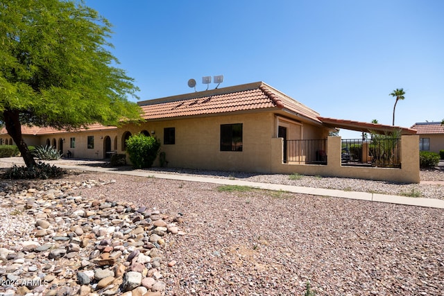 view of rear view of house