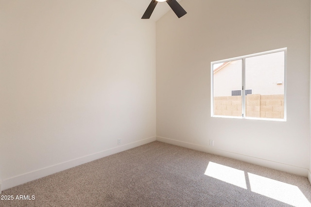 4037 E Milton Dr, Cave Creek, AZ 85331 - empty room featuring carpet flooring, a ceiling fan, and plenty of natural light