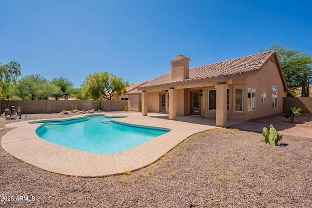 4037 E Milton Dr, Cave Creek, AZ 85331 - view of swimming pool featuring a fenced backyard and a patio