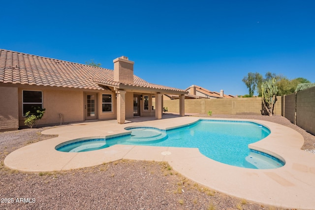 4037 E Milton Dr, Cave Creek, AZ 85331 - view of pool with a fenced backyard and a patio
