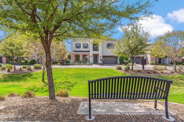 625 W Echo Ln, Phoenix, AZ 85021 - view of front facade featuring a front lawn, an attached garage, and stucco siding