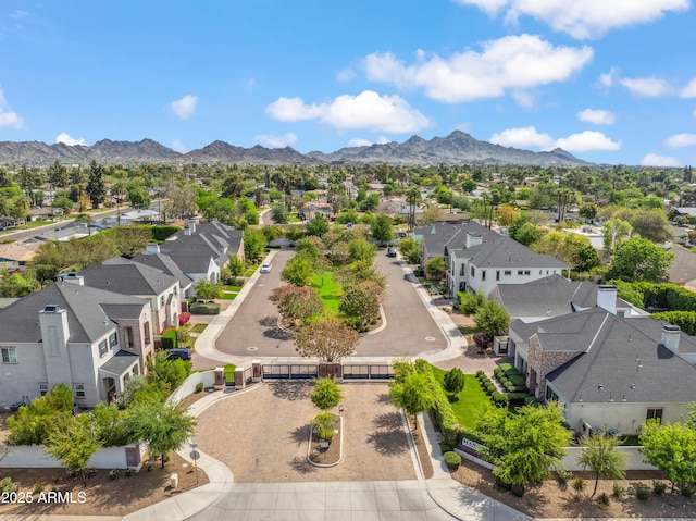 625 W Echo Ln, Phoenix, AZ 85021 - birds eye view of property with a residential view and a mountain view