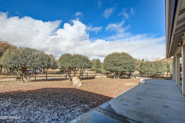 view of yard with a patio