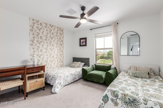 8640 W Frier Dr, Glendale, AZ 85305 - bedroom featuring carpet flooring and a ceiling fan