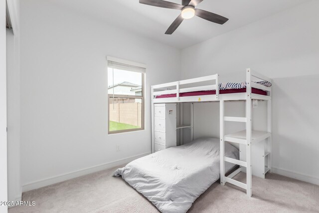 8640 W Frier Dr, Glendale, AZ 85305 - carpeted bedroom featuring baseboards and ceiling fan