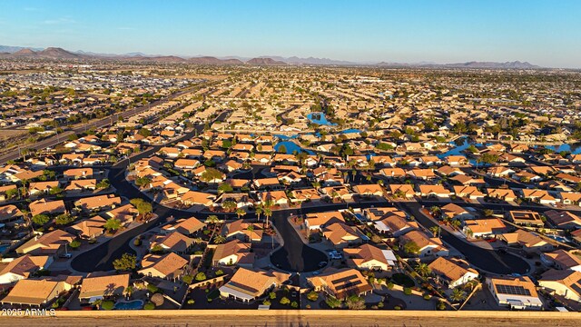 11047 W Irma Ln, Peoria, AZ 85373 - birds eye view of property with a residential view and a mountain view